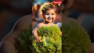 Cutest Fashion Show Ever! 🍼👶🥦🍅 AI Babies Slaying the Veggie Ramp! 🌟😂 #TooAdorable #AIbabies #Viral