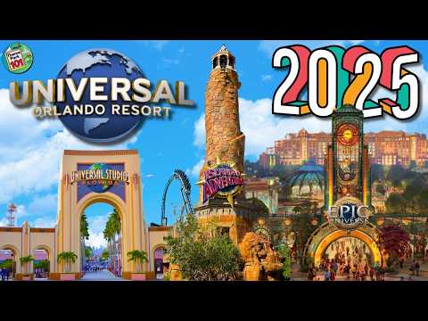 Universal Orlando Resort RIDES & ATTRACTIONS - 2025 - All 3 EPIC Theme Parks - Universal Studios