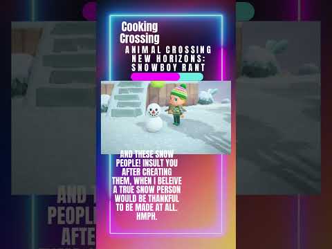 Snowboy Rant #acnh #animalcrossingnewhorizons #gameplay #snowboy #howto #cookingcrossing