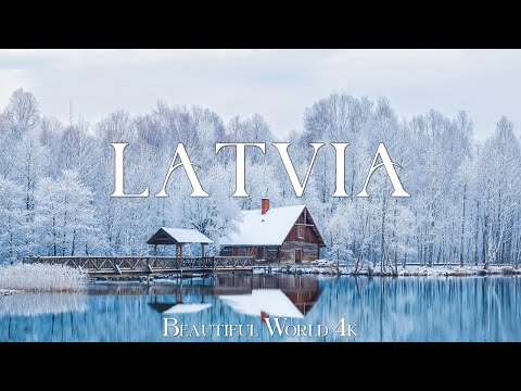 Latvia 4K • Winter Relaxation Film 4k • Peaceful Relaxing Music and Nature Video • 4K UHD