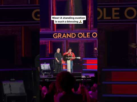 Wow! A standing ovation at the @Opry! What a blessing 🙏 #standingovation #opry #shorts