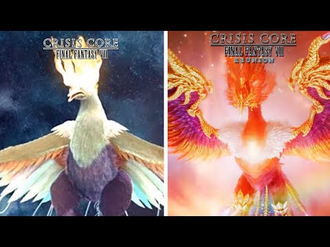 Crisis Core Final Fantasy VII: Reunion -  All Summons Comparison - Original vs Remastered [4k]