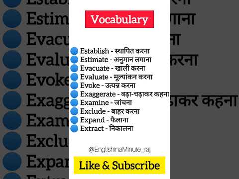 Daily Use English Vocabulary | spoken english learning videos | English Speaking Practice #shorts