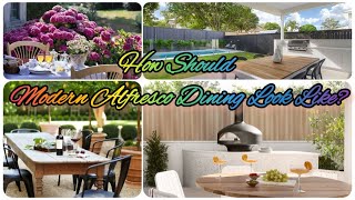 How Do Modern Alfresco Dining At Home Look Like? | Cool Outdoor Living Space |Fun Cozy Home Decor