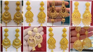 Latest Bridal Gold Jhumka Designs 2024|Royal Gold Earrings|Luxury Gold Earrings designs