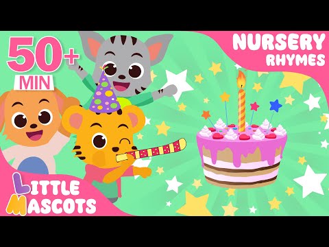 Happy Birthday Song + Head Shoulder Knees & Toes + more Little Mascots Nursery Rhymes & Kids Songs