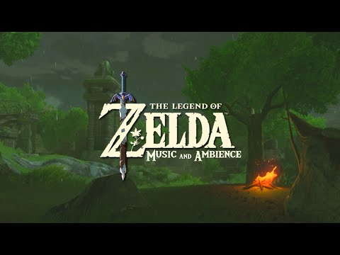 a soft Rainy day by zelda ambience (Relaxing video games music mix w/ rain)