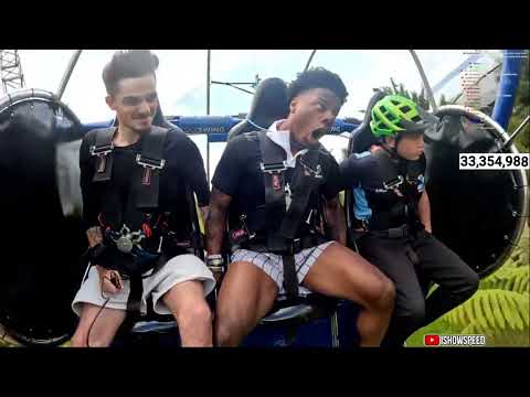 ISHOWSPEED goes on SKYRIDE in New Zealand 🇳🇿 #viral #trending #fyp #live #trendingshorts