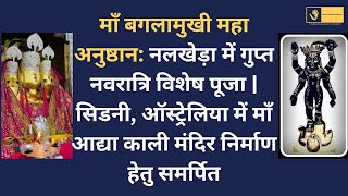 🔱 माँ बगलामुखी महा अनुष्ठान | गुप्त नवरात्रि विशेष पूजा | माँ आद्या काली मंदिर निर्माण,ऑस्ट्रेलिया 🔱