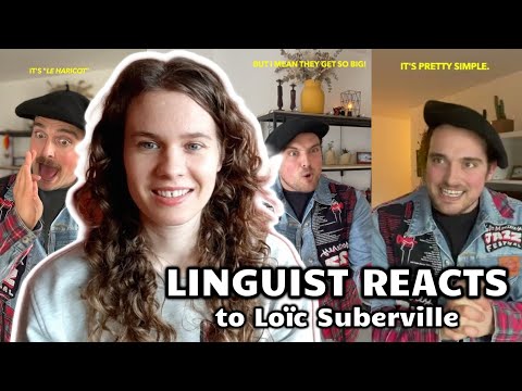 Linguist reacts to Loïc Suberville & funny language skits!