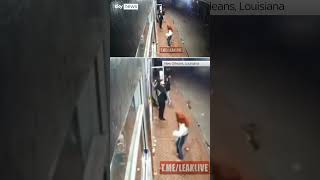 CCTV shows moment of New Orleans attack