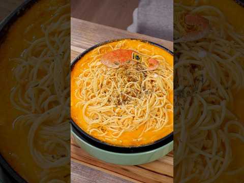 Tomato and crab pasta style #food