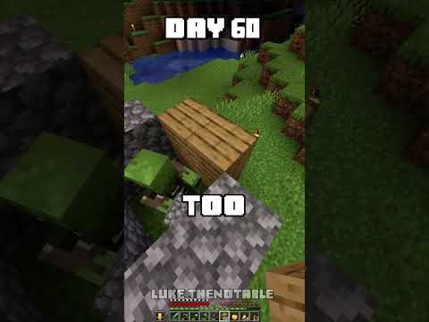 100 Days - [Minecraft Shorts] - Day 60 #minecraft #100days