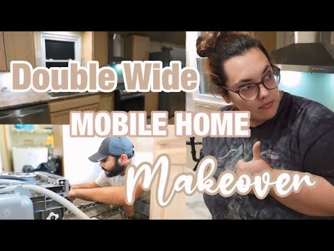 CABINETS AND SINK ARE GOING IN! We finally have a working dishwasher!!! mobile home makeover ep.32