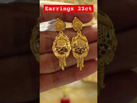 Earrings 22ct😱❤️😱a#earringsdesigns #youtubeshorts #goldstyle #goldaccessories #viralvideo #wedding