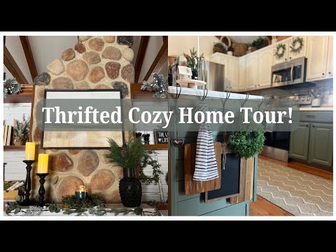 ✨COZY COTTAGE THRIFTED WINTER DECOR TOUR | Budget-Friendly Cottage Decorating✨