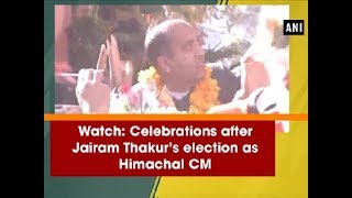 Watch: Celebrations after Jairam Thakur’s election as Himachal CM - Himachal Pradesh News