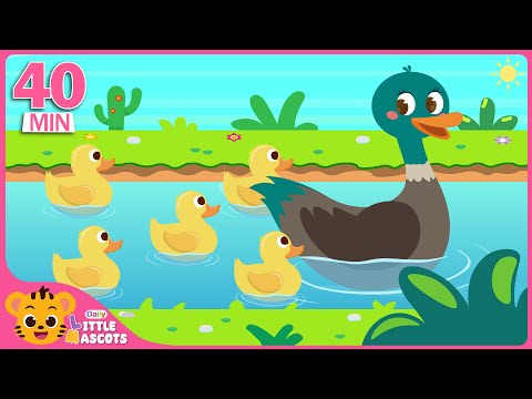 ✨Five Little Ducks 🦆 + Five Little Speckled Frogs + more Little Mascots Nursery Rhymes & Kids Songs