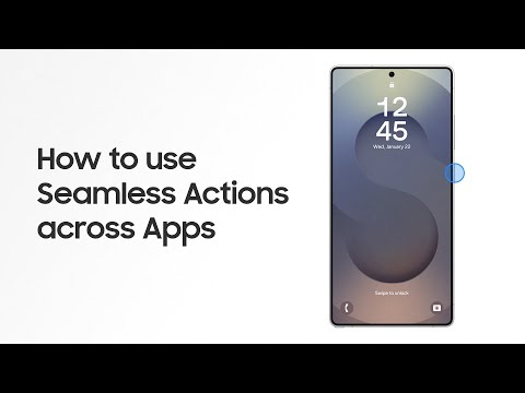 How to use seamless action across apps | Galaxy S25 Series | Samsung