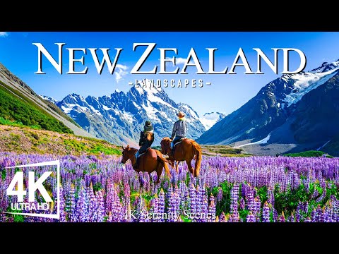 New Zealand 4K - Majestic Landscapes, Stunning Fjords, and Untamed Beauty - 4K Video Ultra HD