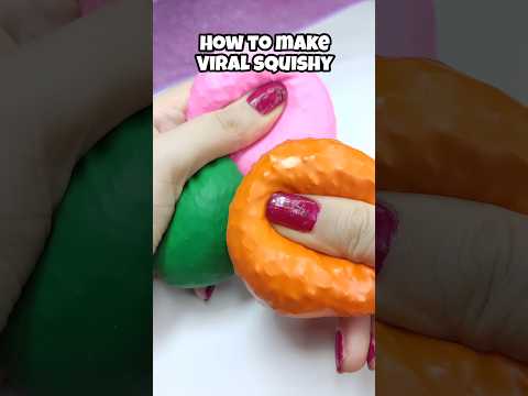 🫧Making this viral squishy?!? #squishy #shorts  #diy #craft #fidgettoys