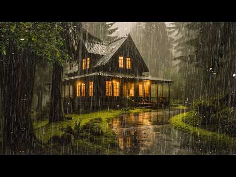 RAIN and THUNDER Sounds to Sleep Fast | Soothing Rain to Relax & Study,Tinnitus Relief, ASMR