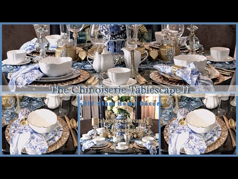 The White and Blue Chinoiserie Tablescape II | 2023 Glam Décor Ideas | Cozy Corner 23