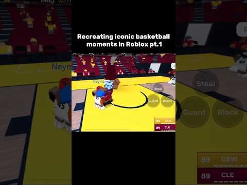 Recreating iconic basketball moments in Roblox pt.1 | #roblox #robloxedit #basketballlegends