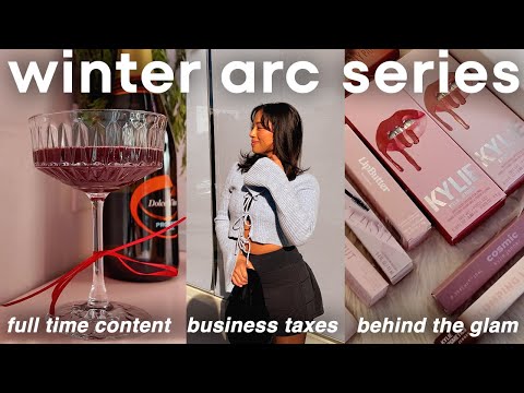 winter arc series 🤍 productivity, girl time, events, holidays and business