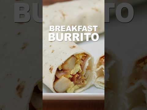 Easy Breakfast Burritos #shorts