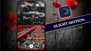 Alight Motion Lyrics Video Editing Tutorial | How To Create Lyrics Video In Alight Motion