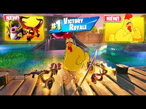 THE GIANT CHICKEN vs NEW 3 MEDALLIONS & MYTHIC’S CHALLENGE ( NEW! FORTNITE CHAPTER 6 )