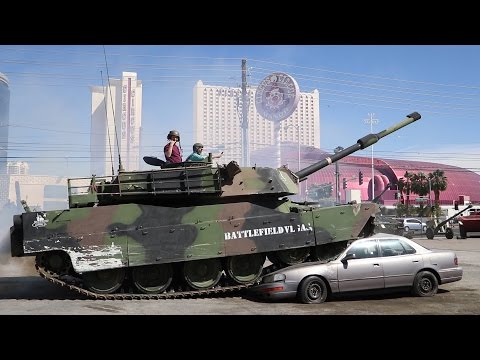 Crushing Cars in a Tank