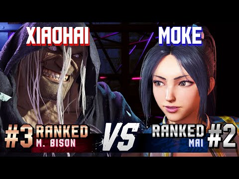 SF6 ▰ XIAOHAI (#3 Ranked M.Bison) vs MOKE (#2 Ranked Mai) ▰ High Level Gameplay