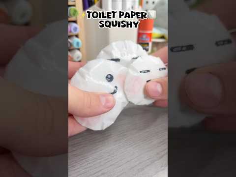 🧻Cute DIY toilet paper squishy!? #papersquishy #fidget #squishy #papercraft #cutecrafts #cute ￼