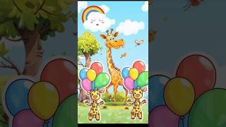 #educationforkids #animals #giraffe #forkidslearning #learning #shortvideo