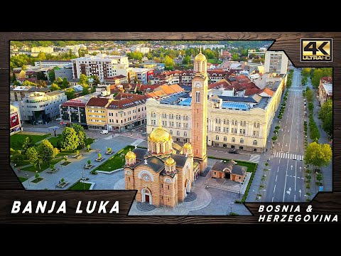 Banja Luka ● Bosnia and Herzegovina 🇧🇦 【4K】 Aerial Cinematic Drone [2023]