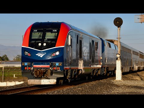 ALC-42 Charger Locomotives on the Amtrak Coast Starlight Train: California