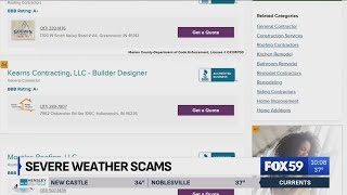 Being on the lookout for severe weather scams