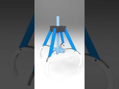 4 Jaw Mechanism #mechanical #engineering #mechanism #cad #solidworks #fusion360