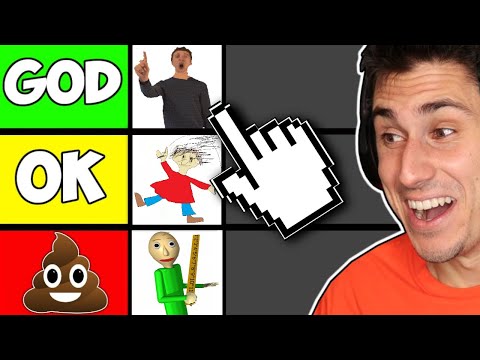 Ranking EVERY CHARACTER In Baldi's Basics!