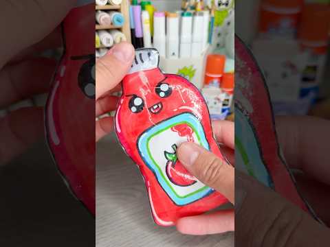 🥫DIY Squeeze bottle!? #cutecrafts #easycrafts #miniecraft #papercraft #craft #crafts #diy #cute