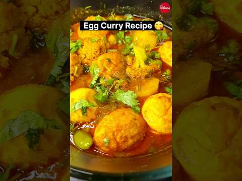 Egg Curry Recipe / ফুলকপি ডিমের ডালনা 🤩👌🔥 #egg #food #viral