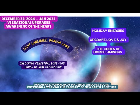 Awakening Upgrades.  Express your Self to shift. Light Language song invoking Love & Joy.