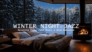 Soothing Jazz Melodies For A Peaceful Mood - Smooth Jazz With Fireplace Sounds In A Cozy Bedroom