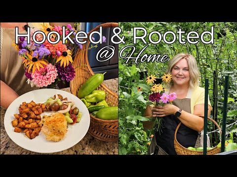 DIY Flower Arrangement & Cook with Me! Jalapeño Popper Chicken & Cucumber Tomato Salad. At Home 5