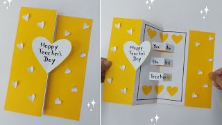 Happy Teachers Day Greeting Card Handmade | DIY Teachers Day Pop-up Card Ideas | Teachers Day 2024