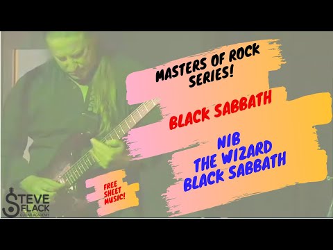 Guitar Lesson: Black Sabbath "NIB" "The Wizard" "Black Sabbath"