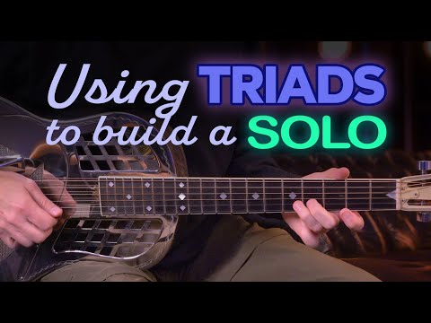 Using triads (chords) to construct a solo - Guitar Lesson - EP603