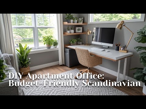 DIY Apartment Office: Budget-Friendly Scandinavian Style for a Cozy & Productive Space